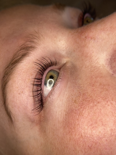 Kunde har fået lavet lash lift nær Kolding